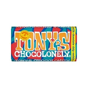 Σοκολάτα Tony's Γάλακτος με Μπισκότο και Μαύρη Σοκολάτα 180g