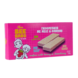 Γκοφρέτα Με Μέλι & Φράουλα The Bee Bros 135gr