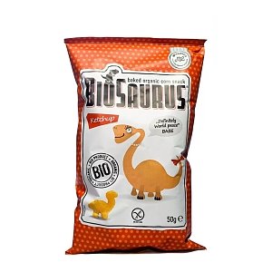Γαριδάκια Με Κέτσαπ Vegan Χωρίς Γλουτένη Biosaurus 50g