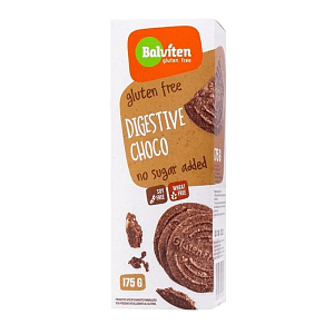 Μπισκότα Digestive Με Σοκολάτα Χωρίς Γλουτένη & Ζάχαρη Balviten