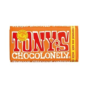 Σοκολάτα Γάλακτος Tony's Με Καραμέλα & θαλασσινό Αλάτι - 180g