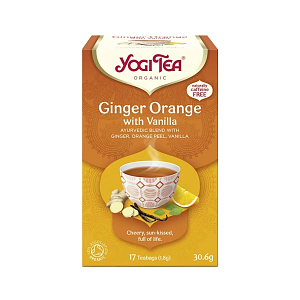 Yogi Tea Ginger Orange With Vanilla Αφέψημα με Τζίντζερ, Πορτοκά