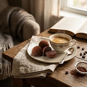 Τρούφα Βελγίου Mocannella κλασική γεύση Κακάο
