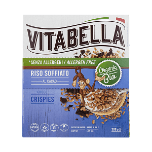 Τραγανοί Κόκκοι Ρυζιού με Κακάο Χ/ΓΛ Vitabella 300gr