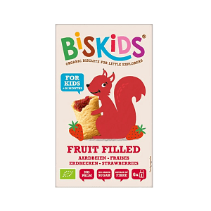 Μπισκότα Με Φράουλα Biskids Χ/Ζ Vegan 120g