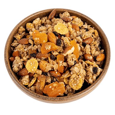 4. Granola & Μέλι: Υδατάνθρακες & Βιταμίνες Β